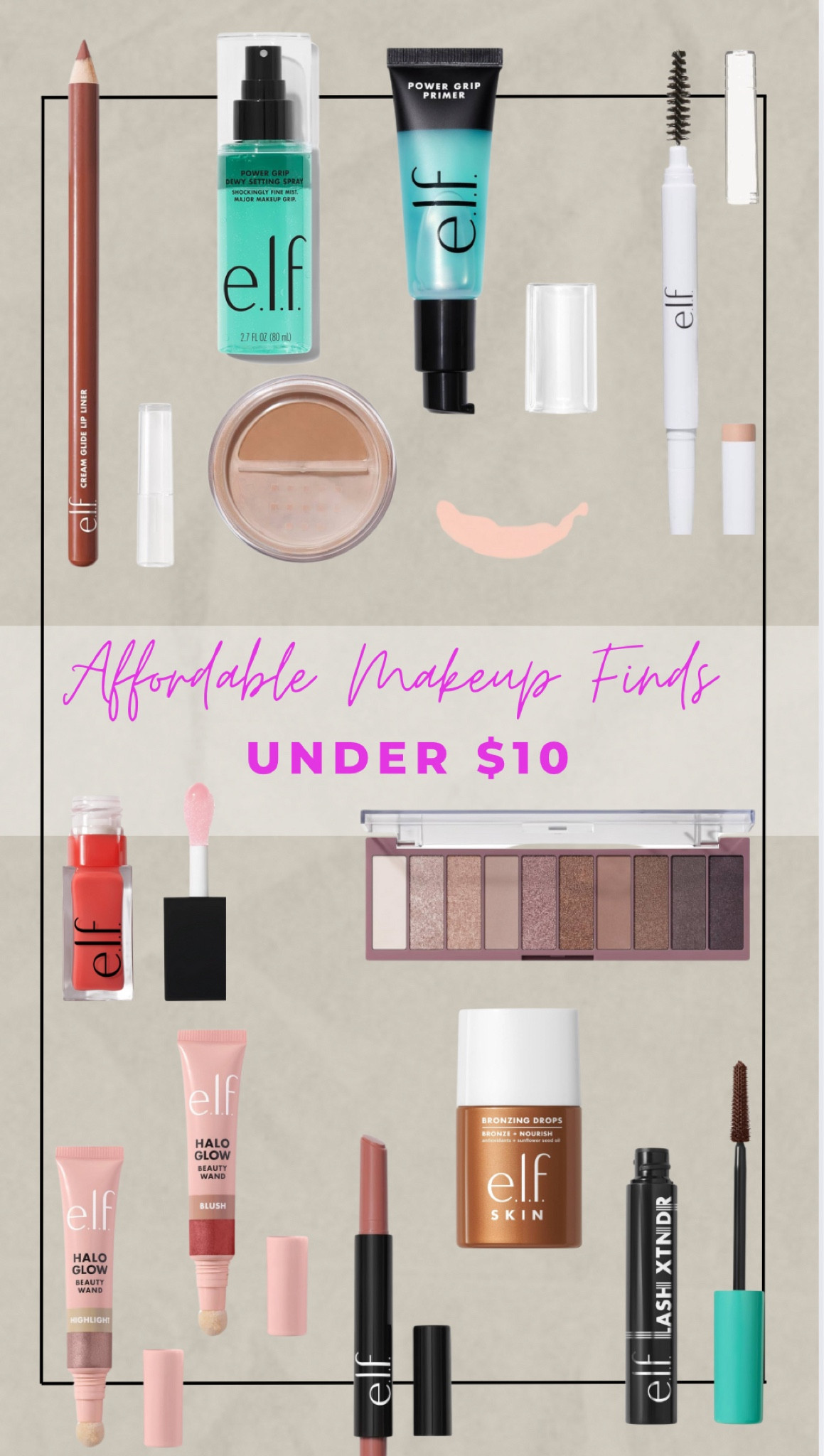 My all time favorite makeup brand! Affordable makeup that looks amazing on all skin tones! A great drugstore find! 


Makeup, elf cosmetics, affordable, drugstore, Amazon, must have, lipstick, primer, powder, lip gloss, highlight, blush, eye shadow, lip liner, eyebrow 

#LTKBeauty #LTKGiftGuide #LTKWedding