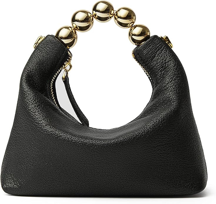 DORIS&JACKY Small Top Handle Clutch Bag Women Designer Goatskin Crossbody Purse With Pearl Handle... | Amazon (US)