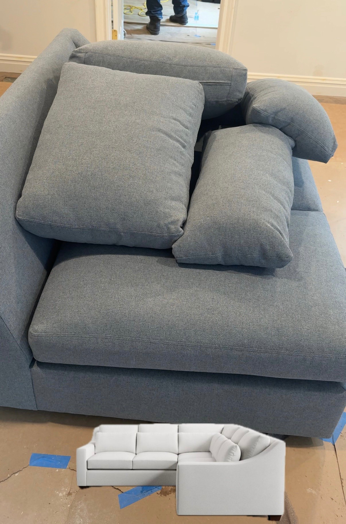 Color : River, Performance Heathered Basketweave

Couch details!
York Slope Arm
Pottery Barn

#LTKHome