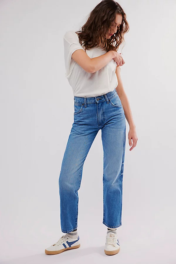 Wrangler Sunset Mid-Rise Straight Jeans | Free People (Global - UK&FR Excluded)