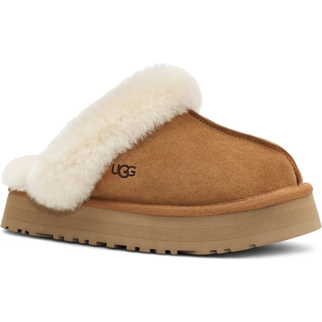 UGG(r) Disquette Slipper in Chestnut Suede at Nordstrom, Size 10 | Nordstrom