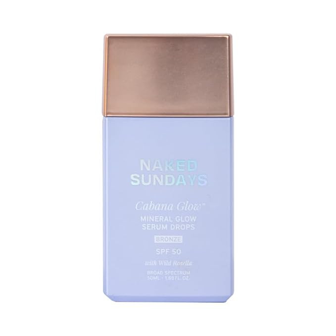 Naked Sundays CabanaGlow™ SPF 50 Bronzing Drops - Bronzing Glow Serum Sunscreen for Face, Hydra... | Amazon (US)