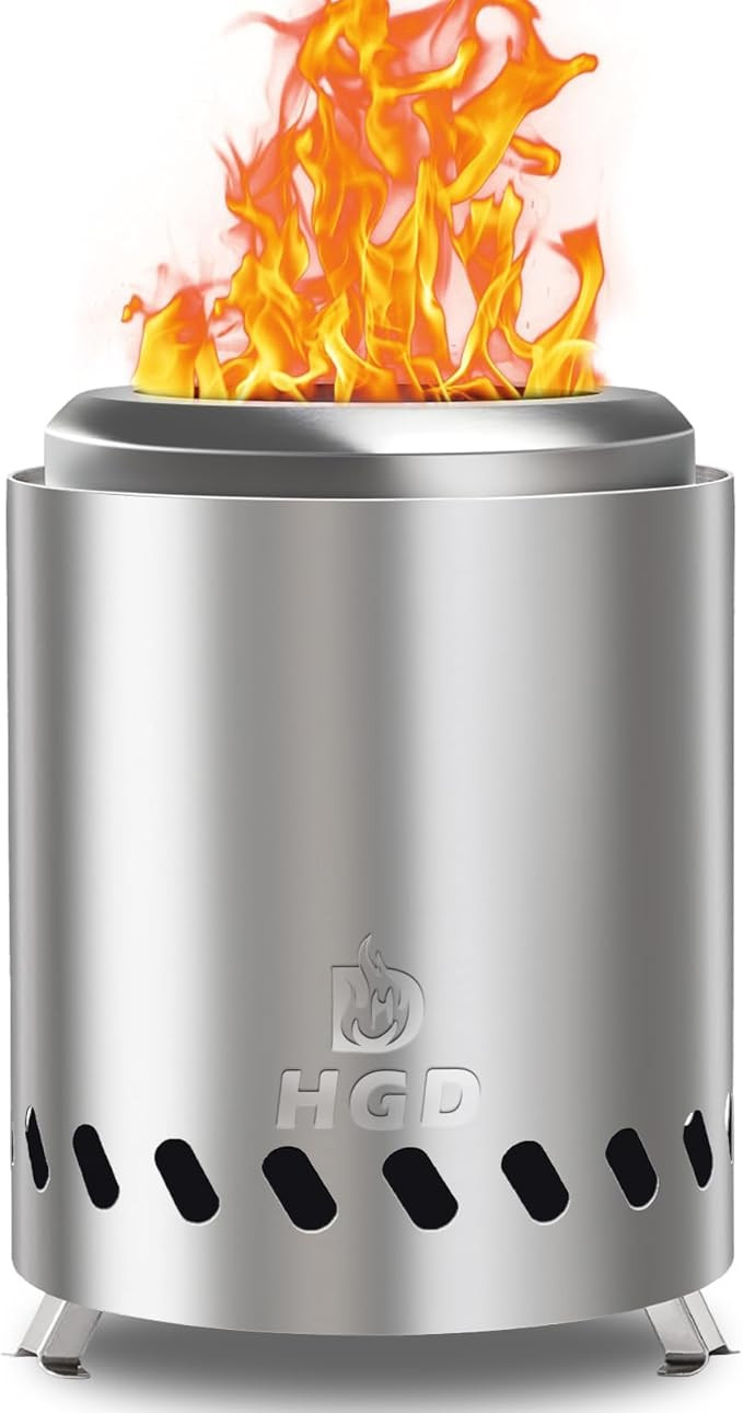 HGD Tabletop Fire Pit, Smokeless Firepit Outdoor, Mini Fire Pit for with Carry Bag for Camping Ba... | Amazon (US)