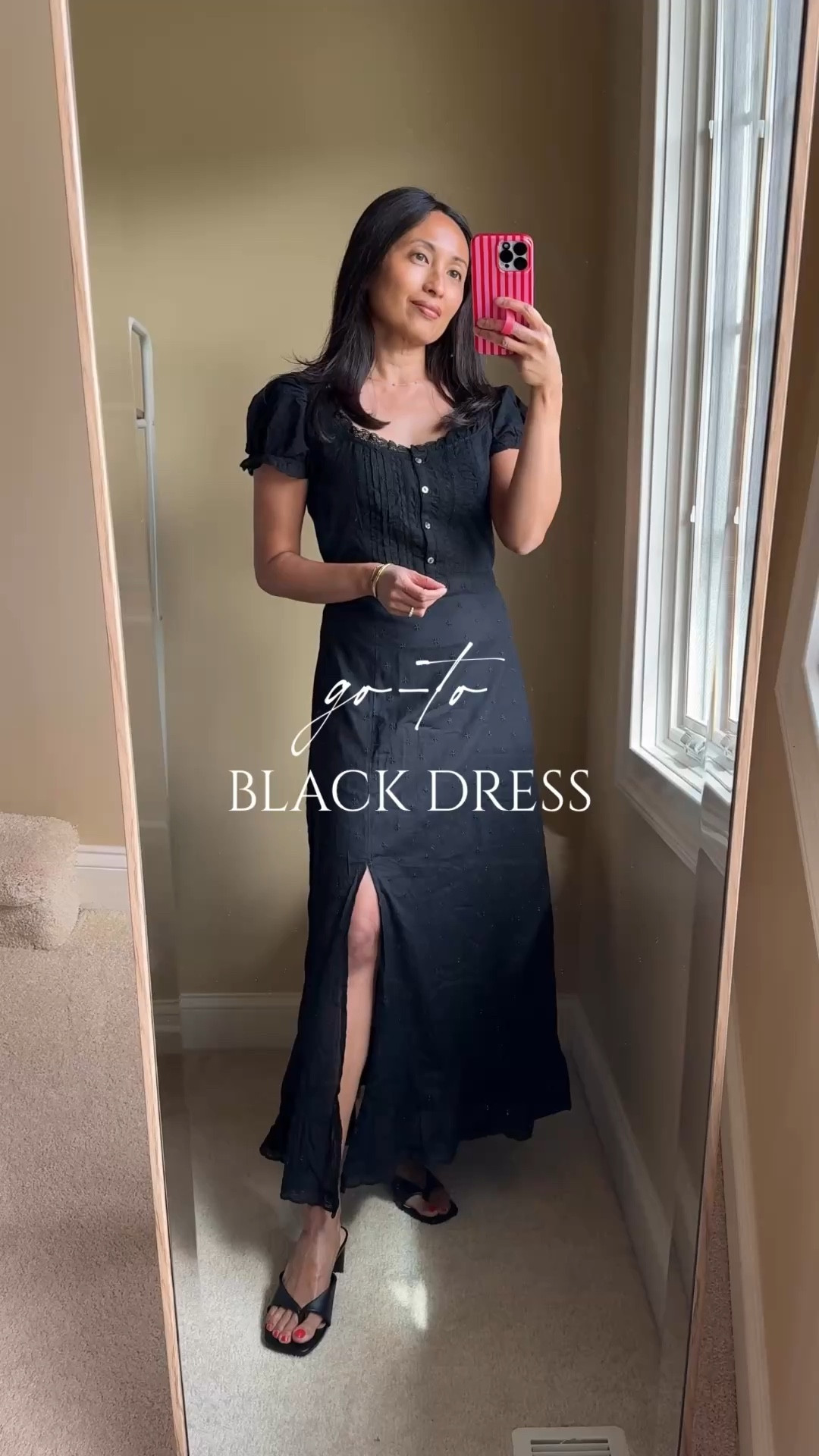 My go-to black dress for spring & summer 
- timeless style, effortless, feminine, and done in all cotton 
- easy choice for lots of events on your calendar 
- elastic waist with functional adjustable tie
- change the look easily from super casual with sneakers, cap, and tote bag, to more dressy with heeled sandals, bag, and jewelry
- true to size 


#LTKOver40 #LTKootd