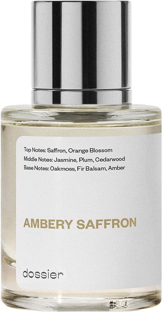 Dossier - Eau de Parfum - Ambery Saffron - Inspired by MFK's Baccarat Rouge 540 - Perfume Luxury - P | Amazon (US)
