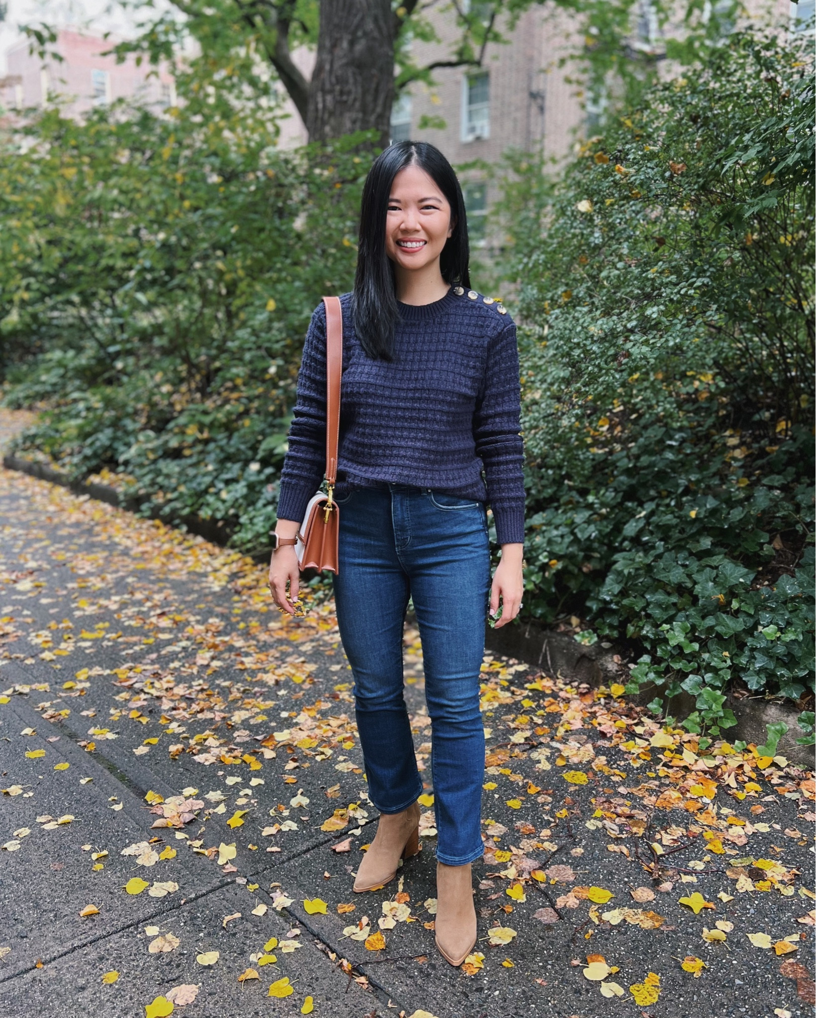 Navy sweater (XS)
Boot cut jeans (4P)
Brown canvas bag
Brown suede ankle
booties
Casual fall outfit
Casual outfit
Teacher outfit
Ann Taylor outfit
Smart casual outfit
Fall work outfit

#LTKworkwear #LTKSeasonal #LTKsalealert