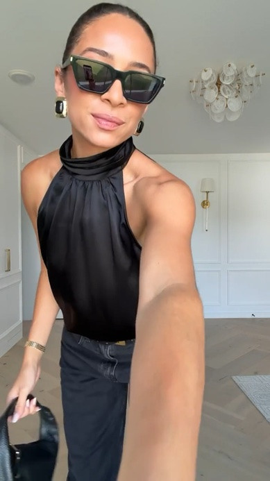 Most loved in August!! Extra 20% OFF jeans in the Abercrombie app! This black top is the perfect closet staple for date night outfits and fall work outfits. Wearing size S satin halter top and size 28 long barrel jeans (black wash) 

fall outfit, fall fashion, black jeans, abercrombie jeans, sale alert, abercrombie sale

#LTKSeasonal #LTKSaleAlert