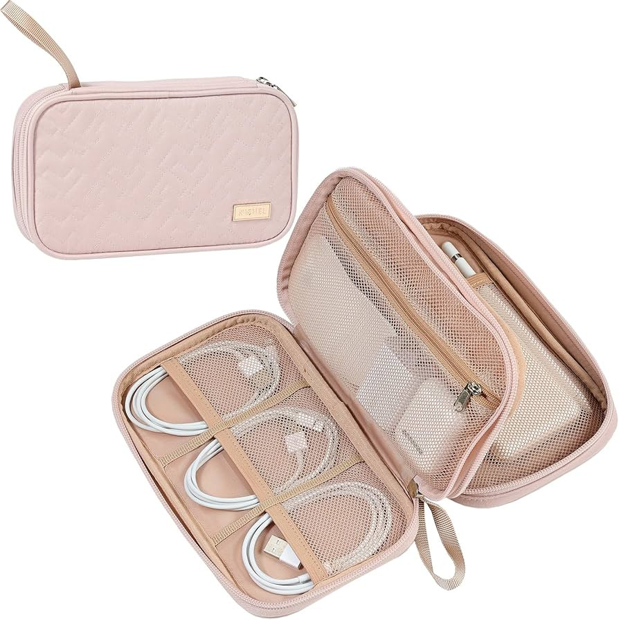 NISHEL Cord Electronic Organizer, Travel Tech Case double Layers, Travel Essentials for Charger, ... | Amazon (US)