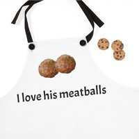 Couples Apron I Love His Meatballs, Italian Couple Gift, Culture Design | Etsy (US)