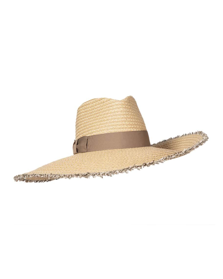 Eric Javits Caroline Oversized Fringe Fedora Hat | Neiman Marcus