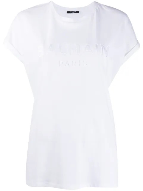 logo-embroidered T-shirt | FarFetch (BR)