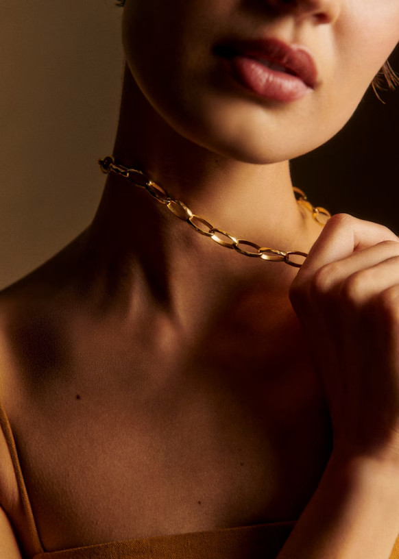 Isadora Necklace - Gold - Majority recycled brass - Sézane | Sezane - UK