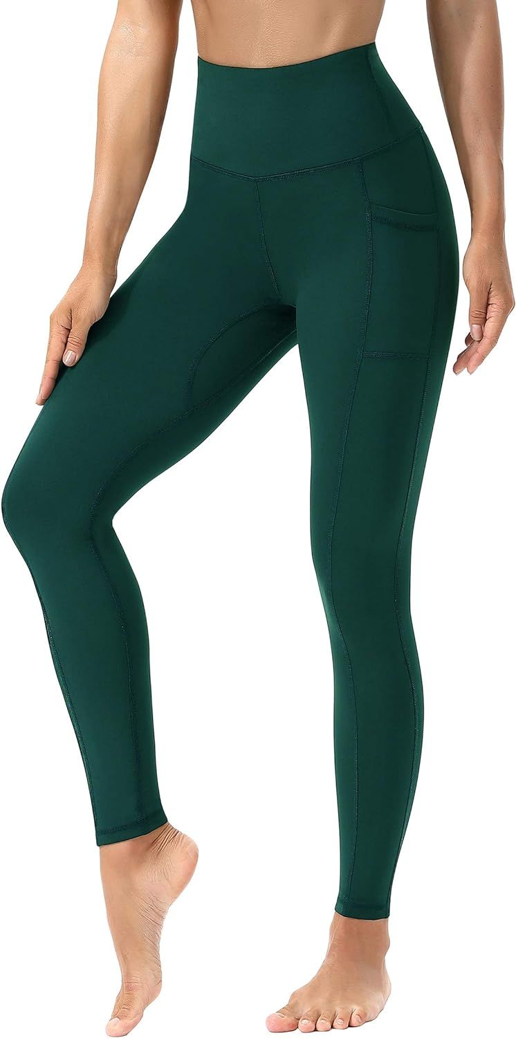 Yoga Leggings for Women High Waist Tummy Control Sports Workout Pants with Pockets | Amazon (US)