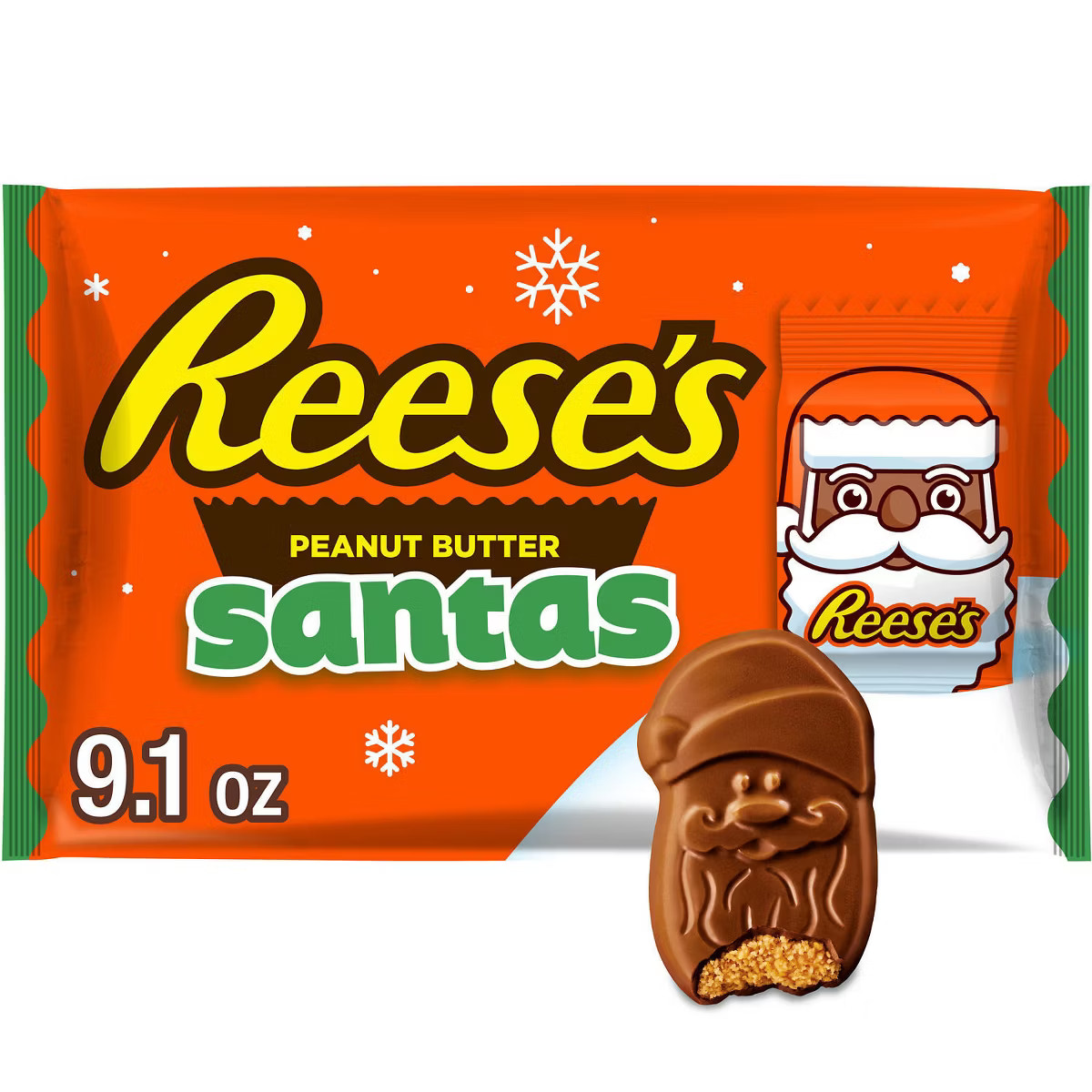 Reese's Christmas Milk Chocolate Peanut Butter Crème Santas Candy - 9.1oz | Target
