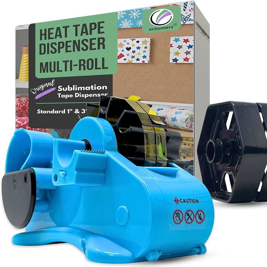 Echomerx Original Tape Dispenser Multi-Roll - Pre-Cut Sublimation Heat Resistant, Cricut, Transfe... | Amazon (US)