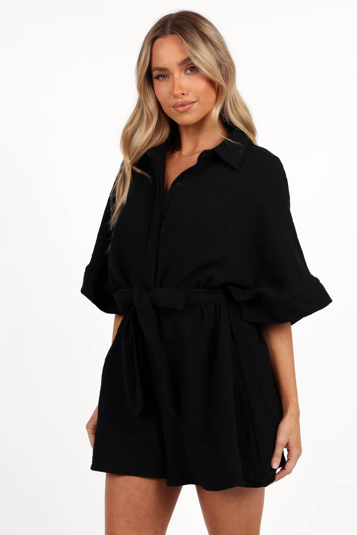 Jemmy Romper - Black | Petal & Pup (US)