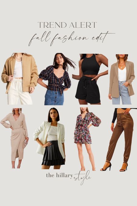 Fall Fashion Edit. Shop the Top Trends for Fall: leather look, sweater dress, blazers, florals, plaid, matching sets, joggers, Bomber jackets. Nordstrom, Madewell, Amazon, Express, Anthropologie

#LTKworkwear #LTKSeasonal #LTKstyletip