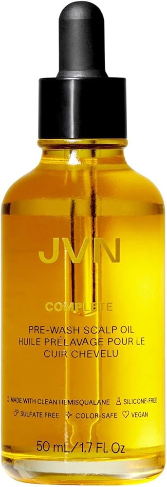 JVN Pre-Wash Scalp Oil & Hair Treatment Oil, Pre Shampoo Dry Scalp Treatment, Scalp Cleansing Oil... | Amazon (US)