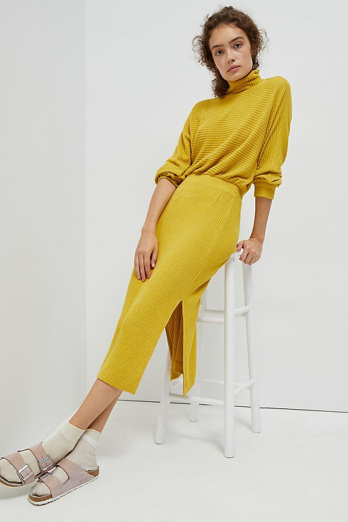 Mariah Ribbed Knit Maxi Dress | Anthropologie (US)