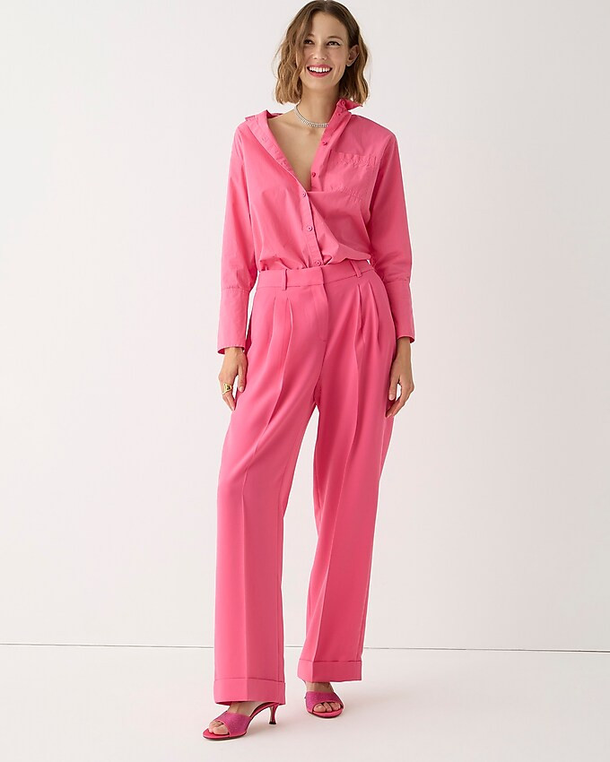 Wide-leg essential pant in city crepe | J. Crew US