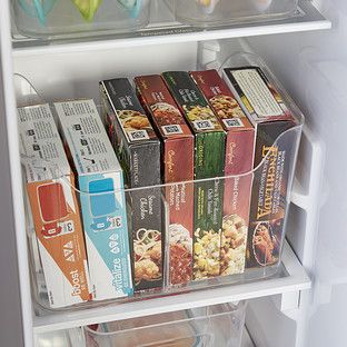 iDesign Linus Divided Freezer Bins | The Container Store