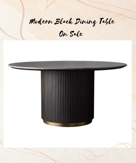 Black Dining table on sale, modern dining table, dining room decor, round dining table 

#LTKsalealert #LTKhome #LTKFind