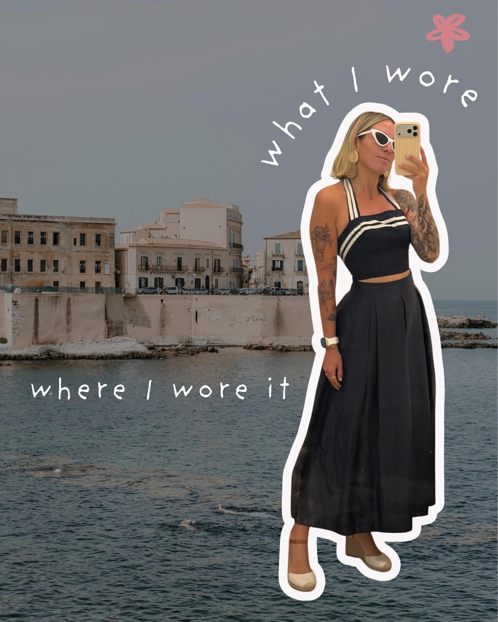 What I wore & where I wore it, Sicily edition. 🍋

I do love getting dressed in Sicily. Even if the entire plan is to get a coffee, wander around, and eventually decide where to eat. A very full itinerary, obviously.

A few outfits and the places that got to see them. Which one would you pack? 🤍