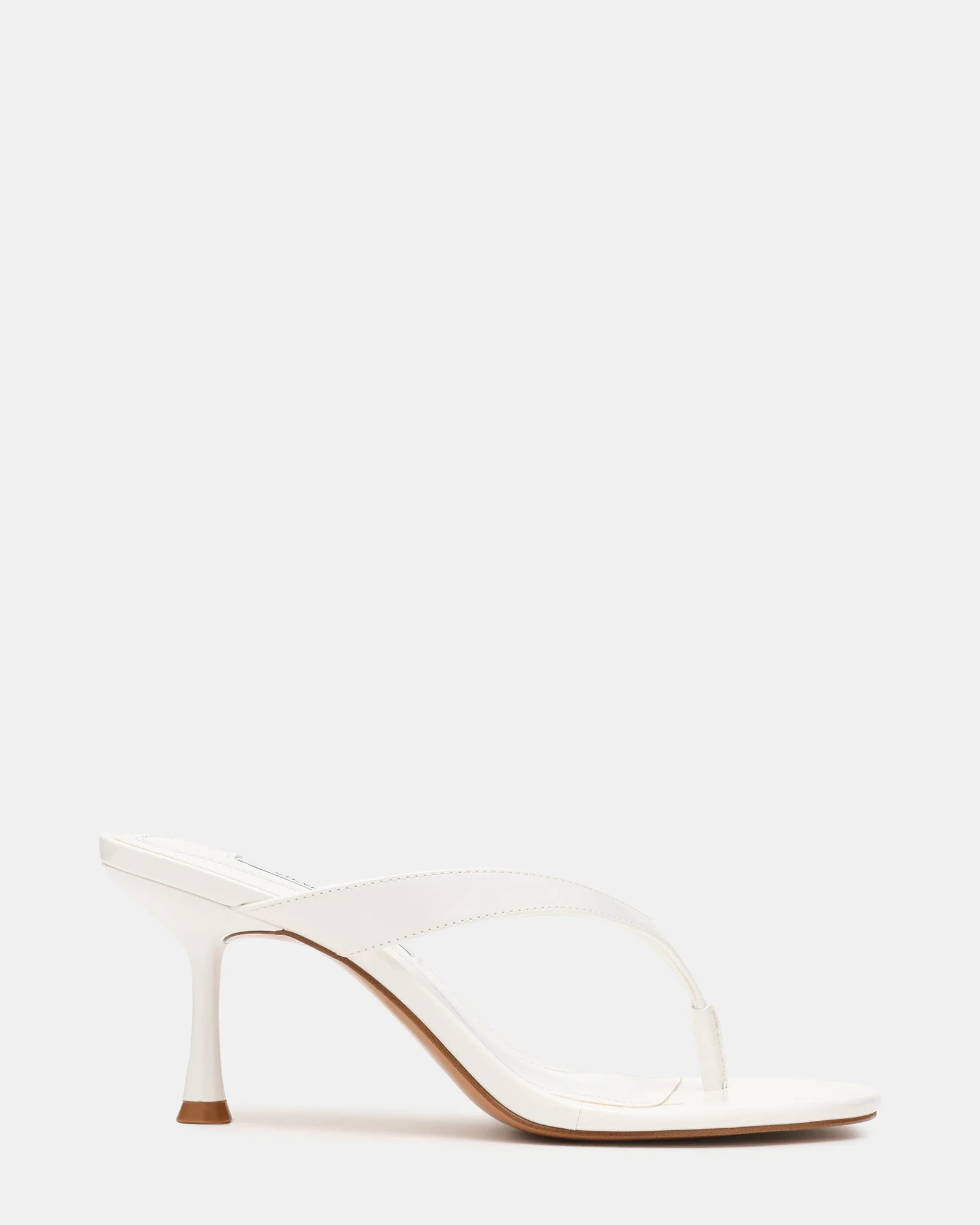 Steve Madden Women's Faroh Thong Heels - White - Size 6.5 - Synthetic | Steve Madden (US)