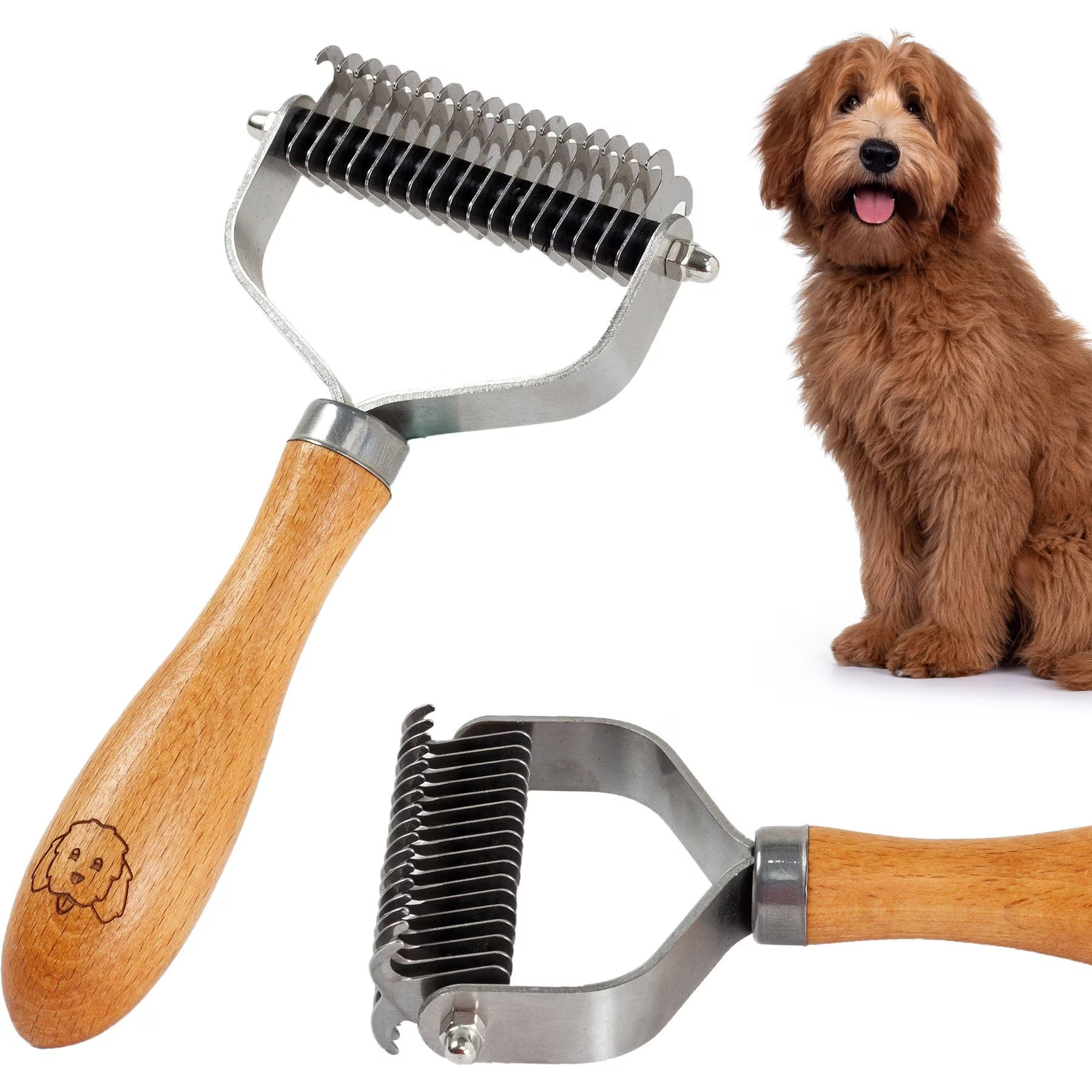 We Love Doodles Professional Grooming Dog Dual Sided Dematting Comb | Chewy