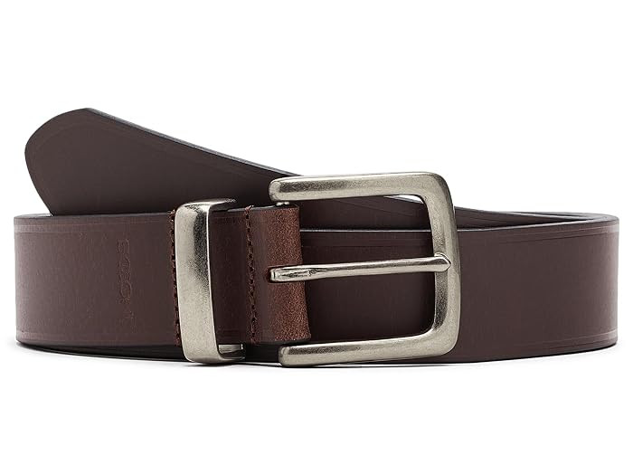 Boconi Bags and Leather Full Grain Leather Belt With Metal Keeper Men's Belts Cognac : 38 | Zappos.com