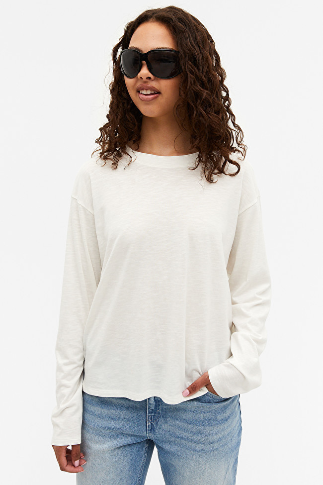 Soft long-sleeve top | Monki