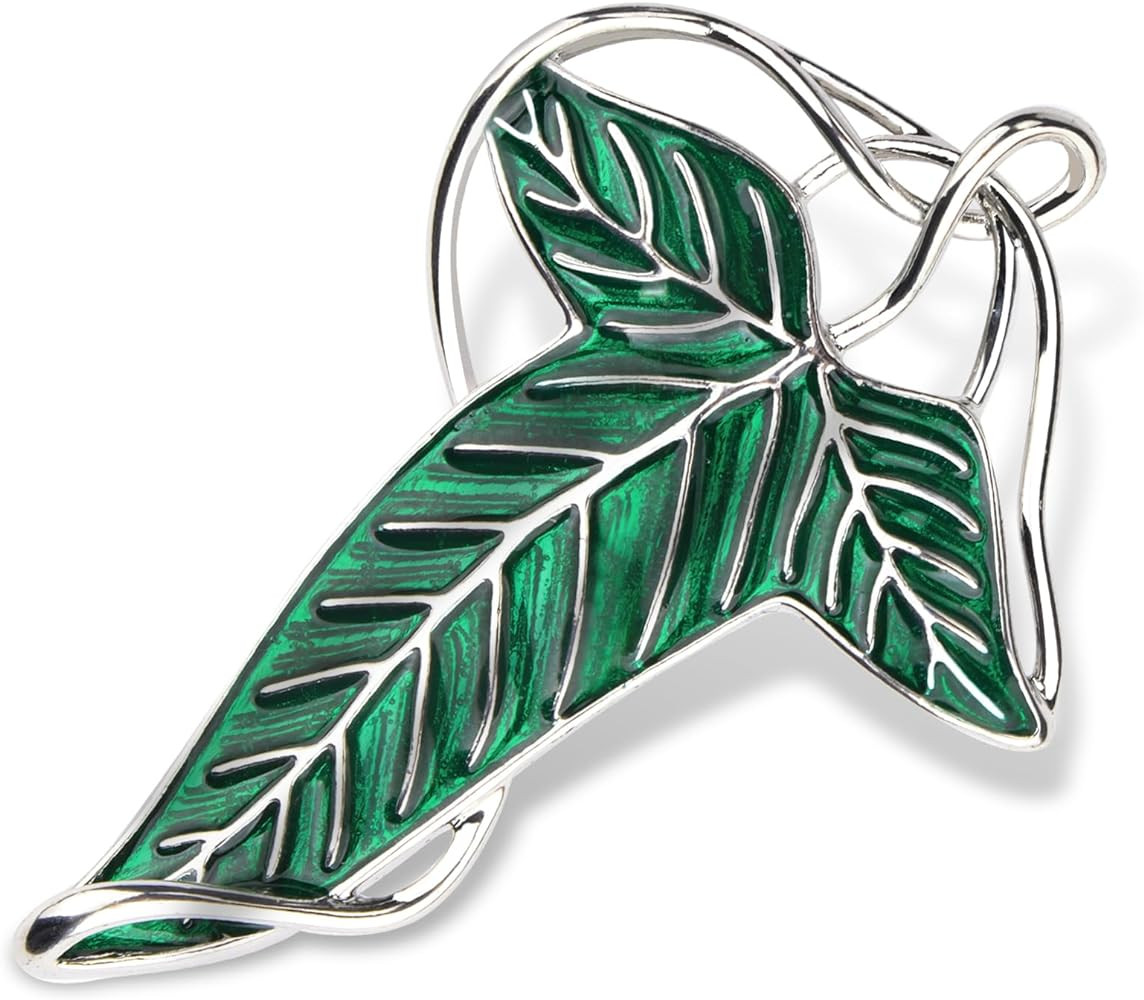 EKZ Elegance Elven Green Tree Leaf Enamel Pin,Cloak Clasp Brooches Elven Keepsake Pin for Luck an... | Amazon (US)