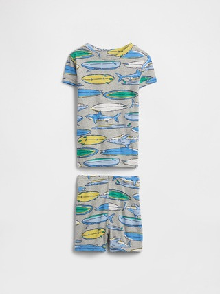 Kids & babyGap 100% Organic Cotton Surf Shark PJ Set | Gap Factory