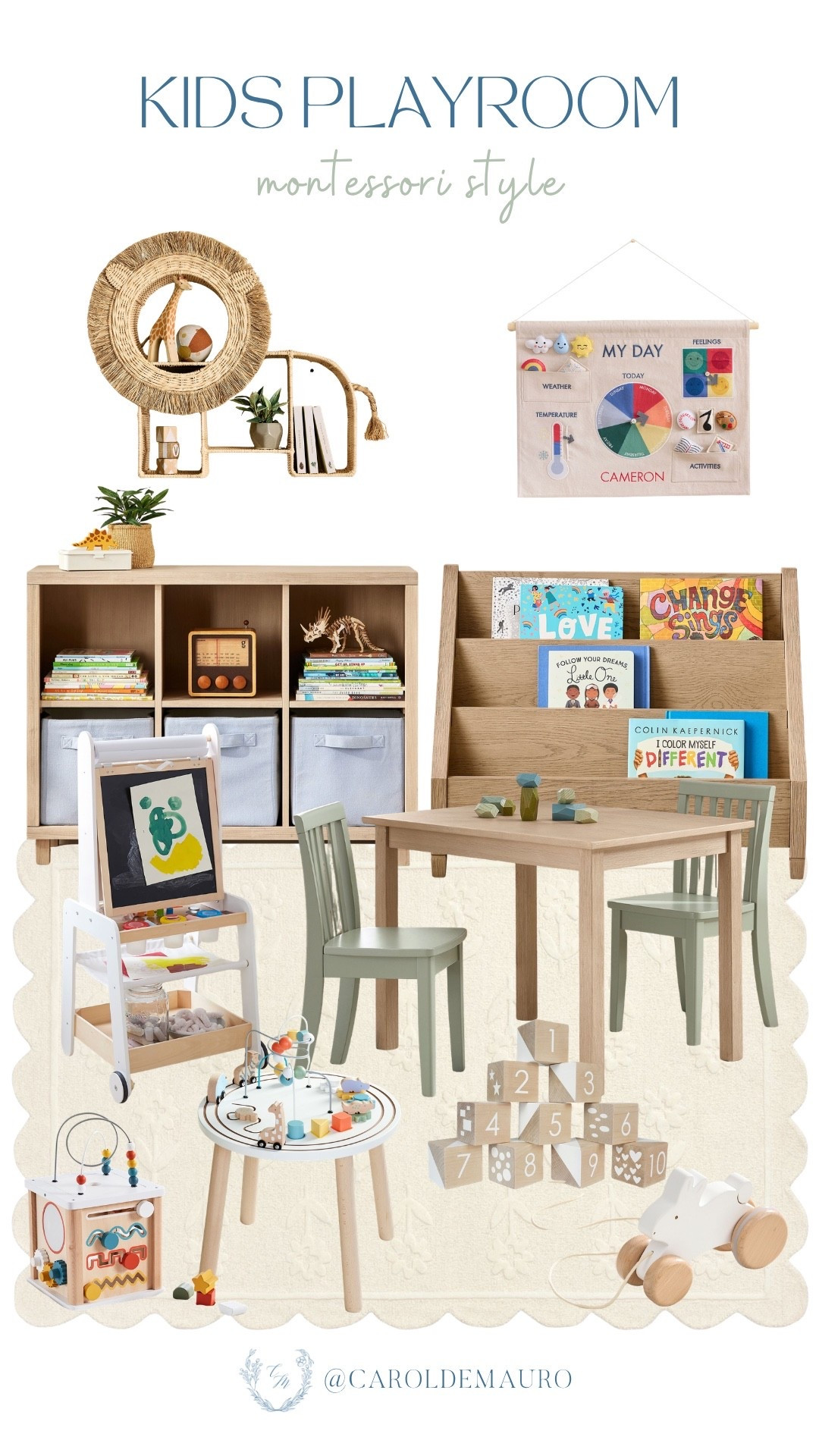 Create a screen-free sanctuary that encourages curiosity and keeps the daily clutter at bay! You’ll find that these simple, wooden pieces bring such a calm energy to your play area.

pottery barn kids, kids playroom, montessori style, book shelf, nursery room inspo, toddler toys, interactive play, room decor

#LTKHome #LTKKids #LTKSeasonal