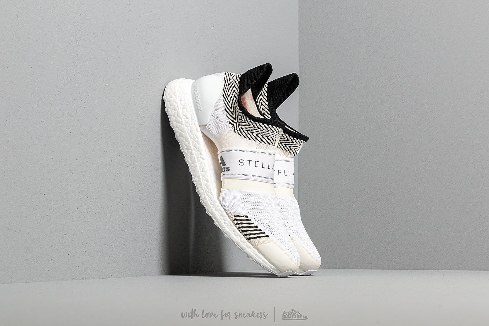 adidas x Stella McCartney Ultraboost X 3.D. Chalk White/ Chalk White/ Radiate Orange | Footshop | Footshop
