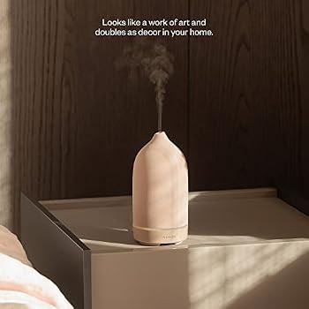 Vitruvi Stone Diffuser, Ceramic Ultrasonic Essential Oil Diffuser for Aromatherapy | Amazon (US)