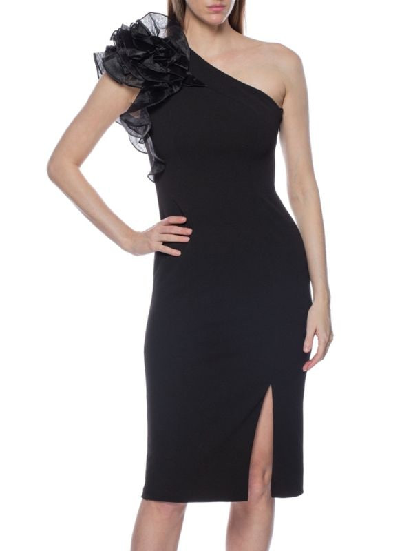 Marina One Shoulder Sheath Dress | Saks Fifth Avenue OFF 5TH