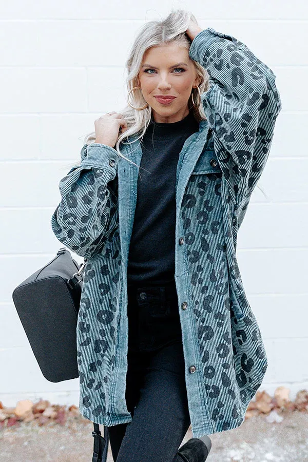 Leopard And Merlot Corduroy Jacket curated on LTK