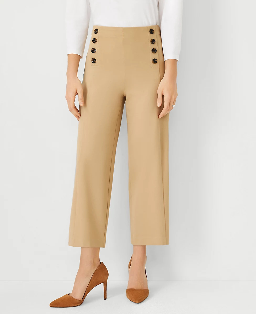 The Sailor Wide Leg Crop Pant | Ann Taylor (US)