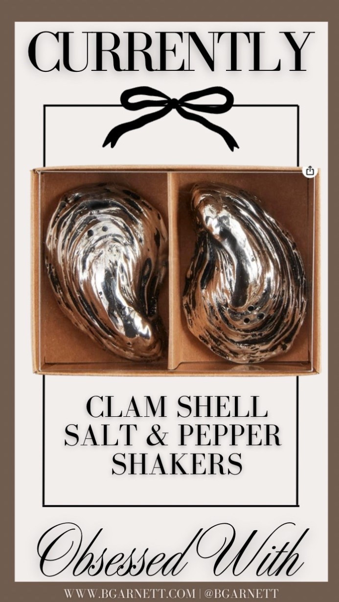 So I clearly have had an obsession with all things fish & sea creature for a while now so these clam shell salt & pepper shakers that I immediately bought can’t surprise anyone 

Home decor | kitchen decor | coastal home decor 

#LTKFamily #LTKFindsUnder50 #LTKHome