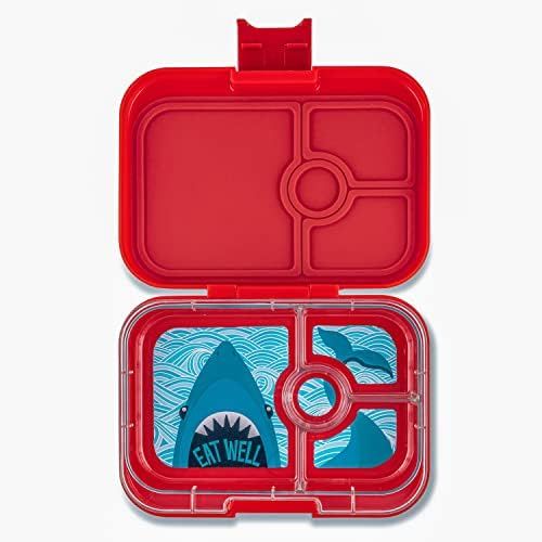 Yumbox Panino Leakproof Bento Lunch Box Container for Kids & Adults - Wow Red Shark Tray | Amazon (US)