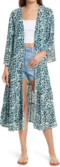 NFC HOME New Friends Colony Julian Animal Print Duster | Nordstrom | Nordstrom