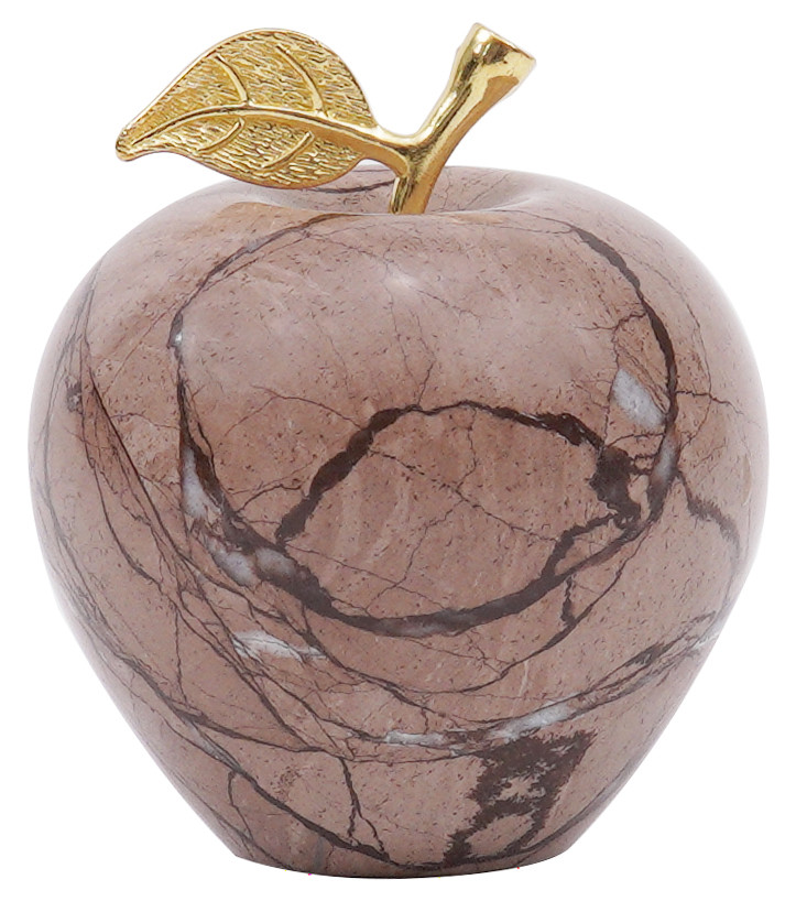 Radicaln Marble Decoration Piece Marinara 3" Inch Handmade Apple Paperweight Desk Décor - Suitab... | Walmart (US)