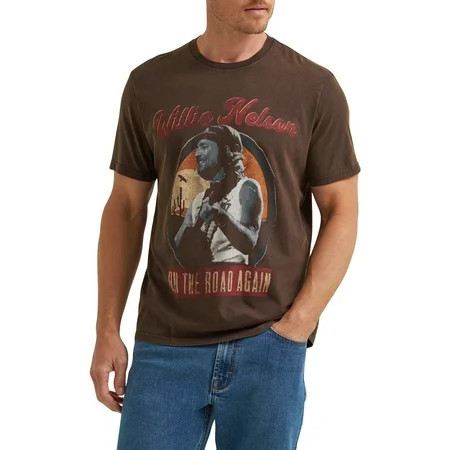 Wrangler® Men's Short Sleeve Willie Nelson Graphic Tee, S-3XL | Walmart (US)