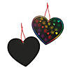 5" x 4 3/4" Magic Color Scratch Cardstock Hearts - 24 Pc. | Oriental Trading Company