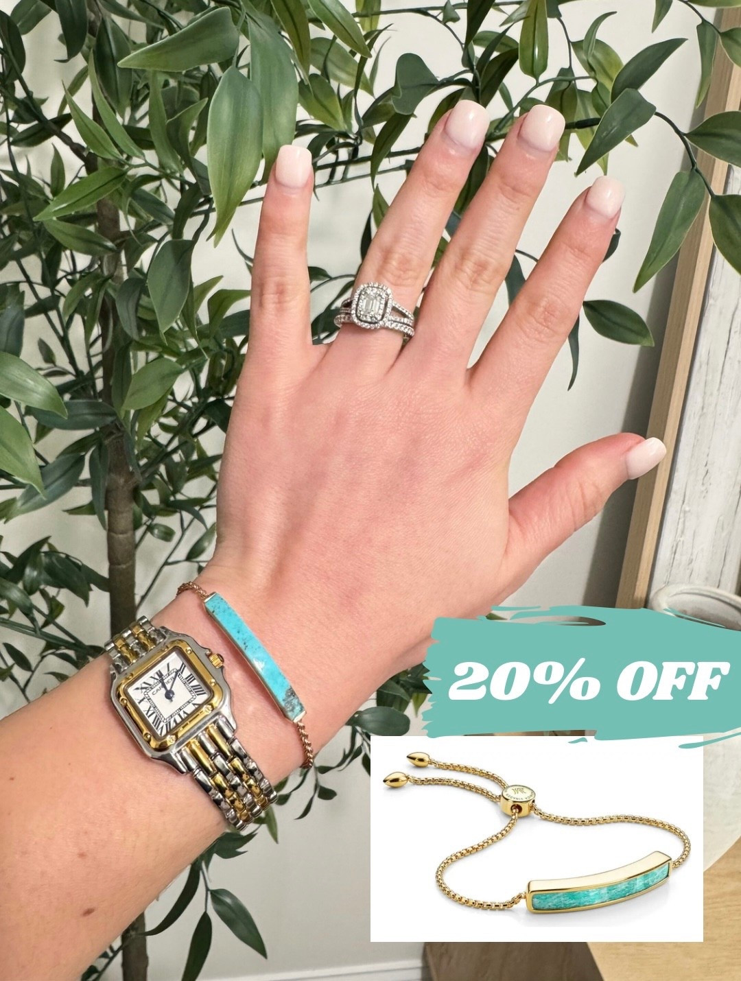 Monica Vinader Bracelet 20% OFF! I’ve had mine for 8-9 years! GREAT QUALITY!! Love the gold + turquoise! 

Designer jewelry, Nordstrom, gold bracelets 

#LTKootd #LTKmomlife #LTKdayinmylife