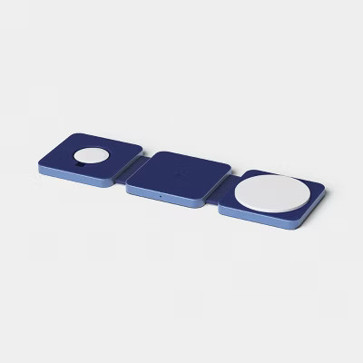 Qi2 Wireless 3-in-1 Folding Charging Pad - Future Dusk - heyday™ Dark Blue | Target