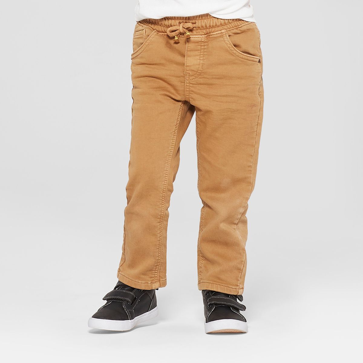 Toddler Boys' Pull-On Straight Fit Jeans - Cat & Jack™ Khaki | Target