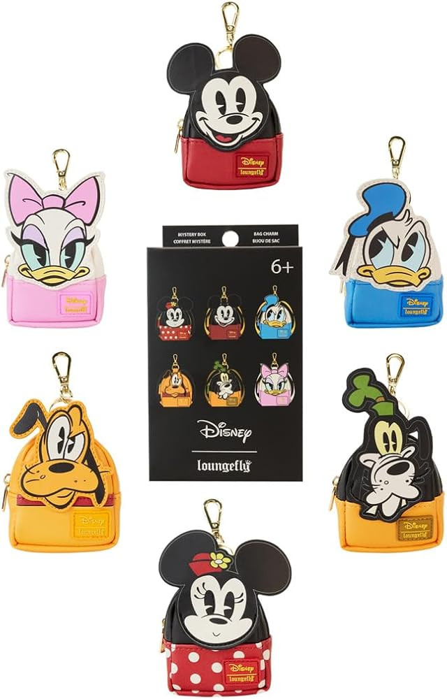 Loungefly Disney Mickey & Friends Picnic Cosplay Mystery Mini Backpack Keychain (ONE RANDOM KEYCH... | Amazon (US)