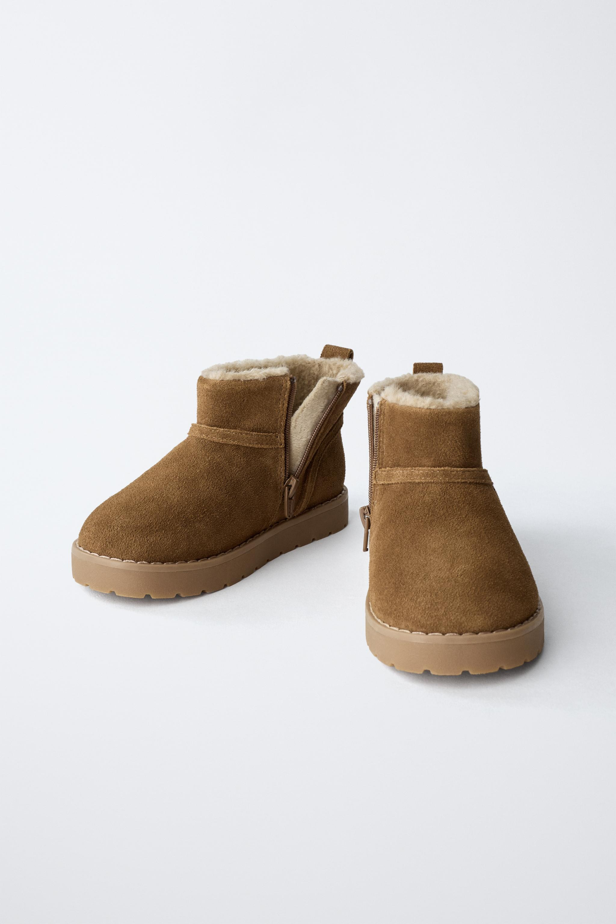 LINED LEATHER BOOTS | Zara UK